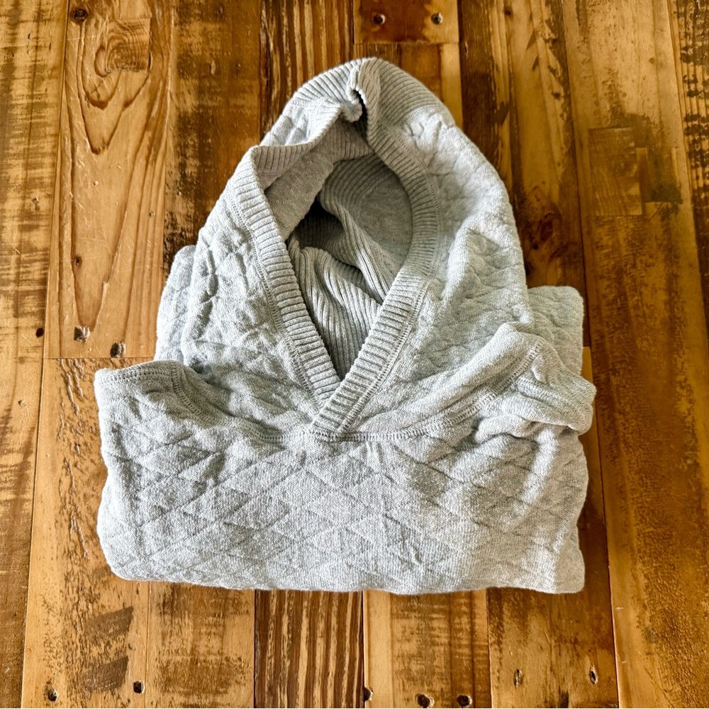 The Wallace hoodie sweater heathered Gray Sweater by Holderness & Bourne size M - Picture 2 of 4
